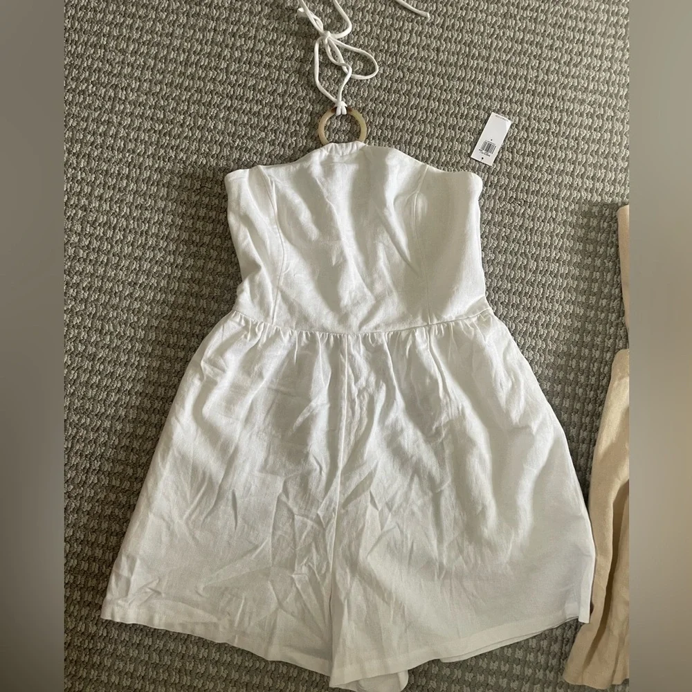 NWT Set of 2 Linen Rompers - Picture 4 of 5
